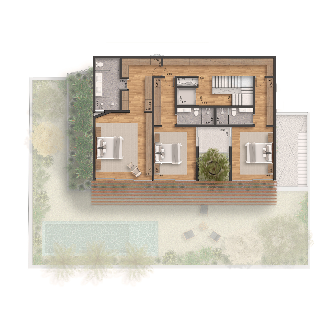 2º Pavimento — Suítes